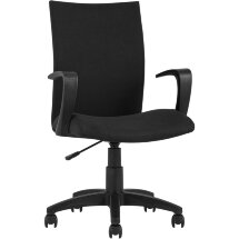 Компьютерное кресло TopChairs TopChairs Harmony офисное черное в прочной текстильной обивке, механизм регулировки по высоте