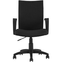 Компьютерное кресло TopChairs TopChairs Harmony офисное черное в прочной текстильной обивке, механизм регулировки по высоте