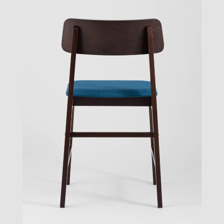Комплект из двух стульев Stool Group ODEN мягкая тканевая синяя обивка 