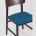 Комплект из двух стульев Stool Group ODEN мягкая тканевая синяя обивка 