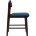 Комплект из двух стульев Stool Group ODEN мягкая тканевая синяя обивка 