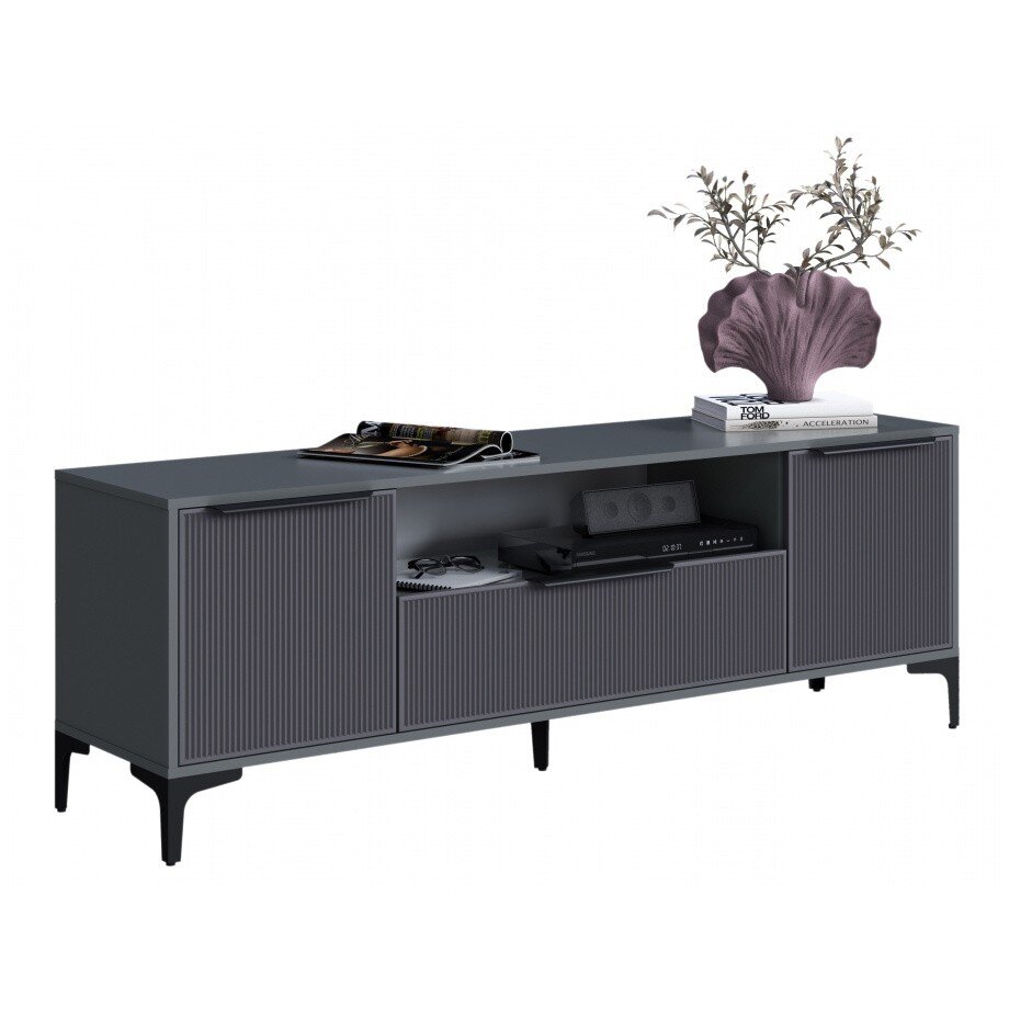 ТВ-тумба Иадама графит / графит софт ТВ-тумба Иадама графит / графит софт