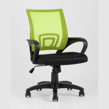 Компьютерное кресло TopChairs TopChairs Simple офисное зеленое в обивке из текстиля с сеткой, механизм качания Top Gun