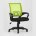 Компьютерное кресло TopChairs TopChairs Simple офисное зеленое в обивке из текстиля с сеткой, механизм качания Top Gun 