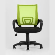 Компьютерное кресло TopChairs TopChairs Simple офисное зеленое в обивке из текстиля с сеткой, механизм качания Top Gun