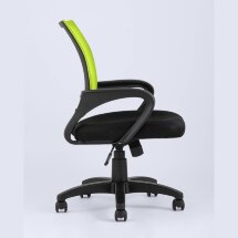 Компьютерное кресло TopChairs TopChairs Simple офисное зеленое в обивке из текстиля с сеткой, механизм качания Top Gun