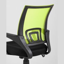 Компьютерное кресло TopChairs TopChairs Simple офисное зеленое в обивке из текстиля с сеткой, механизм качания Top Gun