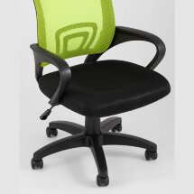 Компьютерное кресло TopChairs TopChairs Simple офисное зеленое в обивке из текстиля с сеткой, механизм качания Top Gun