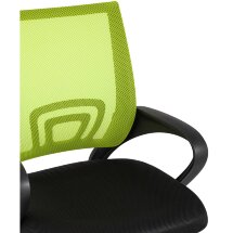 Компьютерное кресло TopChairs TopChairs Simple офисное зеленое в обивке из текстиля с сеткой, механизм качания Top Gun