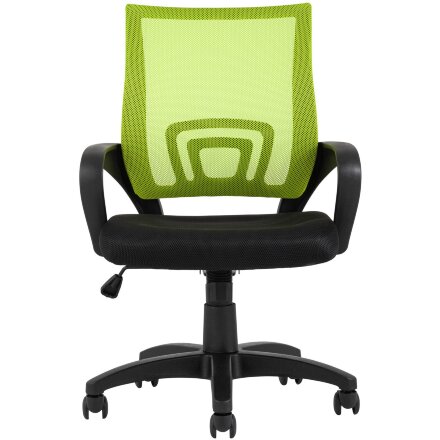 Компьютерное кресло TopChairs TopChairs Simple офисное зеленое в обивке из текстиля с сеткой, механизм качания Top Gun 