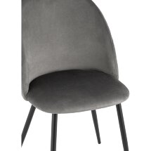 Стул Stool Group Lilly велюр антрацитовый