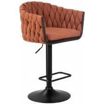 Барный стул 9690-LM Leon оранжевый / черный
