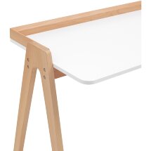 Стол письменный Stool Group Pyramid 118*53 белый/светлое дерево