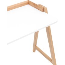 Стол письменный Stool Group Pyramid 118*53 белый/светлое дерево