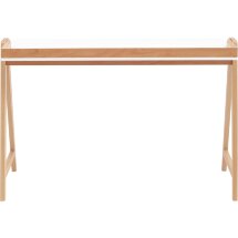 Стол письменный Stool Group Pyramid 118*53 белый/светлое дерево