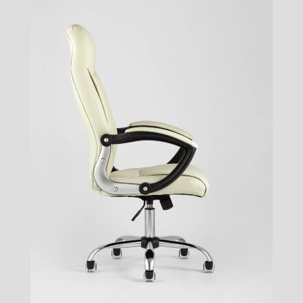 Компьютерное кресло TopChairs TopChairs Tower офисное черное в обивке из экокожи, механизм качания Top Gun
