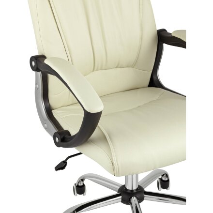 Компьютерное кресло TopChairs TopChairs Tower офисное черное в обивке из экокожи, механизм качания Top Gun