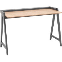 Стол письменный Stool Group Pyramid 118*53 светлое дерево/серый
