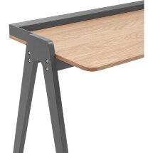 Стол письменный Stool Group Pyramid 118*53 светлое дерево/серый