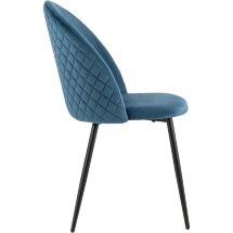 Стул Stool Group Lilly велюр сине-зеленый