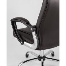 Компьютерное кресло TopChairs TopChairs Tower офисное коричневое в обивке из экокожи, механизм качания Top Gun