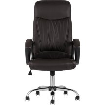 Компьютерное кресло TopChairs TopChairs Tower офисное коричневое в обивке из экокожи, механизм качания Top Gun