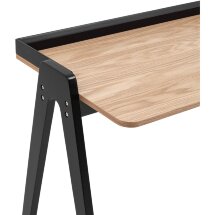 Стол письменный Stool Group Pyramid 118*53 светлое дерево/черный