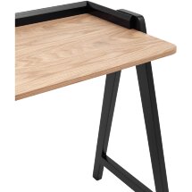 Стол письменный Stool Group Pyramid 118*53 светлое дерево/черный