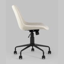 Компьютерное кресло Stool Group Кайзер бежевый обивка шенилл крестовина металл черный
