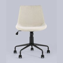 Компьютерное кресло Stool Group Кайзер бежевый обивка шенилл крестовина металл черный