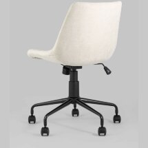 Компьютерное кресло Stool Group Кайзер бежевый обивка шенилл крестовина металл черный