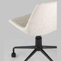 Компьютерное кресло Stool Group Кайзер бежевый обивка шенилл крестовина металл черный