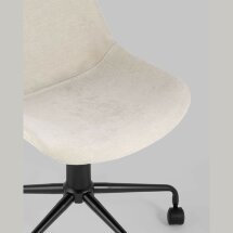 Компьютерное кресло Stool Group Кайзер бежевый обивка шенилл крестовина металл черный