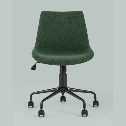Компьютерное кресло Stool Group Кайзер зеленый обивка шенилл крестовина металл черный 
