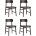 Стул Stool Group ODEN Wood, цвет эспрессо, массив гевеи, 4 шт. 
