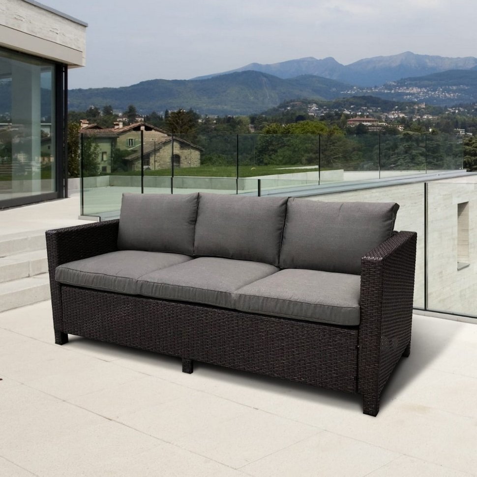Плетеный диван S65A-W53 Brown Плетеный диван S65A-W53 Brown