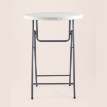 Стол круглый Коктейльный Stool Group Кейт, стальной каркас, столешница из полиэтилена HDPE