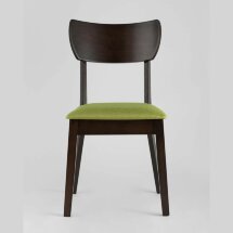 Комплект из четырех стульев Stool Group TOMAS мягкое салатовое сиденье деревянный каркас из массива гевеи