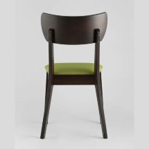 Комплект из четырех стульев Stool Group TOMAS мягкое салатовое сиденье деревянный каркас из массива гевеи