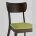 Комплект из четырех стульев Stool Group TOMAS мягкое салатовое сиденье деревянный каркас из массива гевеи 