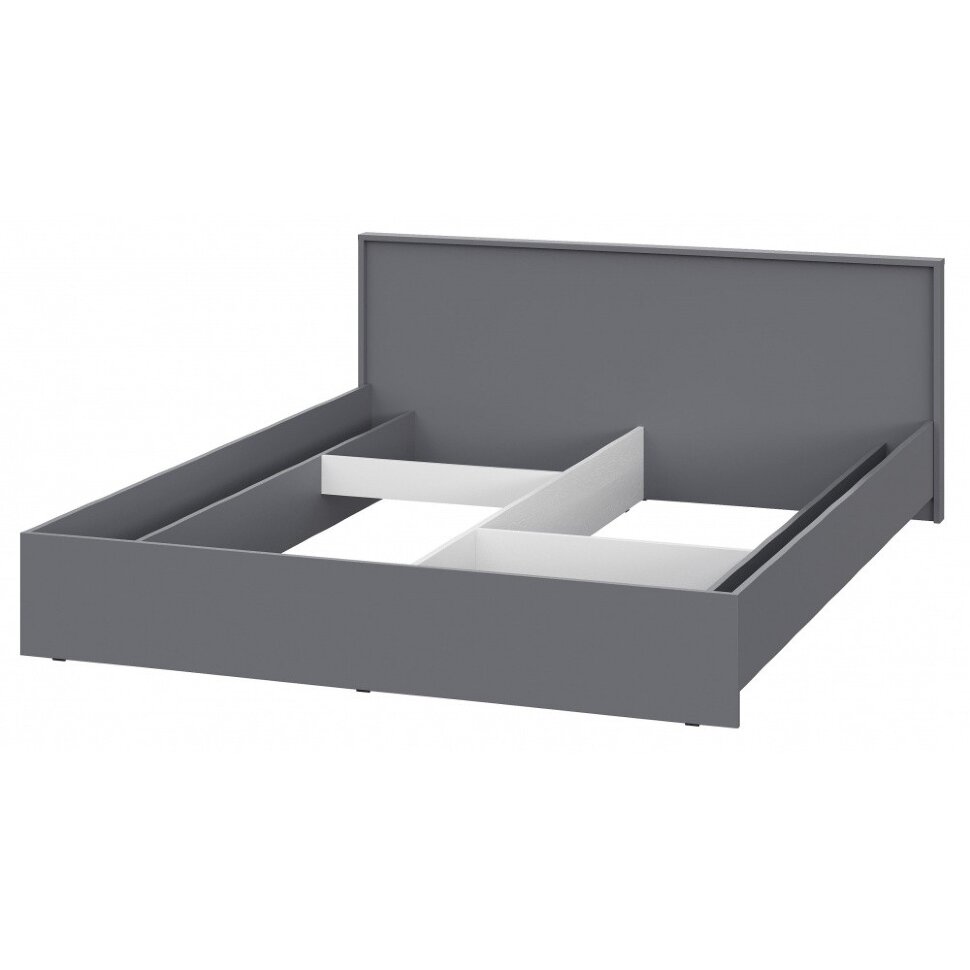 Кровать Бирма 160x200 (без основания) серый графит Кровать Бирма 160x200 (без основания) серый графит