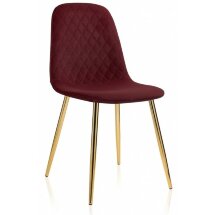 Стул на металлокаркасе Dabl wine red