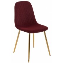 Стул на металлокаркасе Dabl wine red