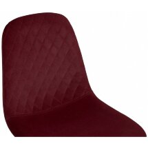 Стул на металлокаркасе Dabl wine red