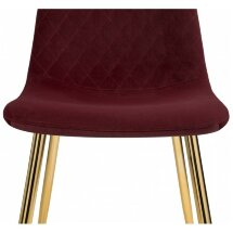 Стул на металлокаркасе Dabl wine red