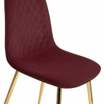 Стул на металлокаркасе Dabl wine red