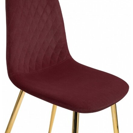 Стул на металлокаркасе Dabl wine red 