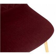 Стул на металлокаркасе Dabl wine red