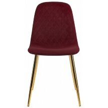 Стул на металлокаркасе Dabl wine red