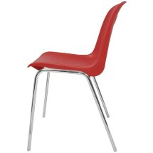 Стул пластиковый на металлокаркасе Venezia-4 Rosso red Ral 527